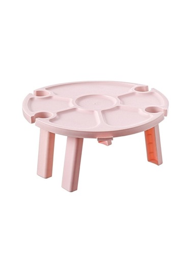 Novahub Açık Piknik Taşınabilir Katlanır Şarap Masası Rüya Pembe, Size: Picnic Table Pink Pembe Pembe