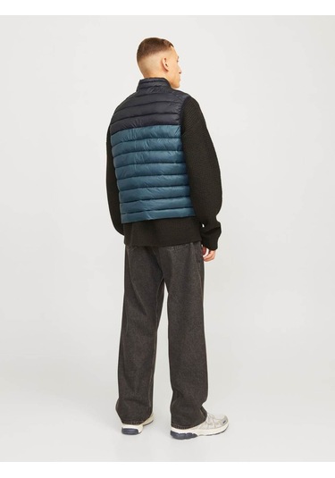 Jack & Jones Erkek Yelek Siyah-mavi 12258457 Jjesprınt Bodywarmer 25kw21000447 W212216
