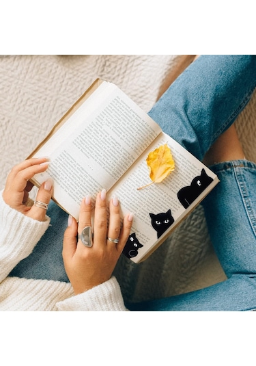 Manyetik Ayraç, Meraklı Kedi Renk Siyah, Orijinal Ayraç, Sp