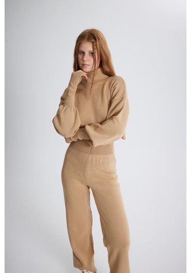 Holly Lolly Alt Üst Triko Thinky Takım Camel