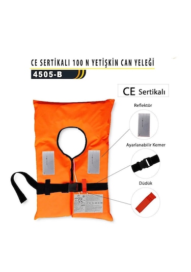 10'lu Yetişkin Can Yeleği. Tse Can Yeleği Sertifikalı100n