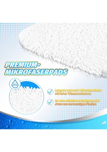 Crackedice Vileda Steam Xxl Buharlı Paspas Aksesuarları İçin Paspas Pedi Yıkanabilir Paspas Bezi