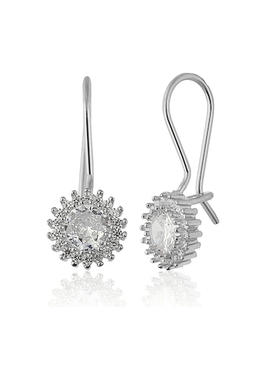 Zanaatsilver 925 Ayar Gümüş Elmas Montür Mengeç Küpe