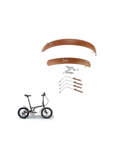Suntek Açık Hava Bisiklet Sürme Için Ön Arka Çamurluk 16-inç-Kahverengi