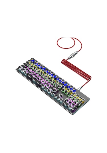 Geeksen Hxsj H-1 Mekanik Klavye İçin Tip-c'den Usb'ye Esnek Nylon Örgülü Kablo, Çoklu Renk Seçeneği