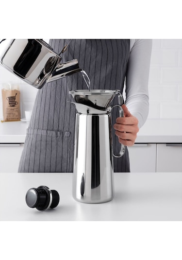 Filtre Kahve Seti, Paslanmaz Çelik, 3 Parça 500ml
