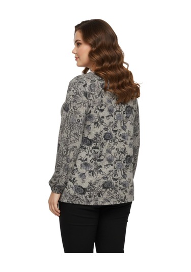 Wearon Kadın Yumoş Yaka Bağcıklı Modelli Bluz Bgl-st05138 Bej