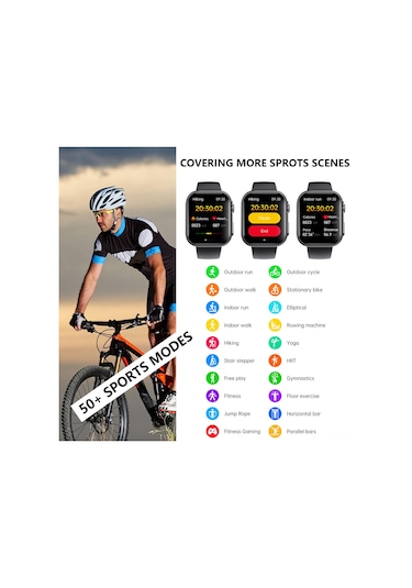 Geeroyoo 2024 Akıllı Saat F59 Spor Modları Su Geçirmez Bluetooth Saat