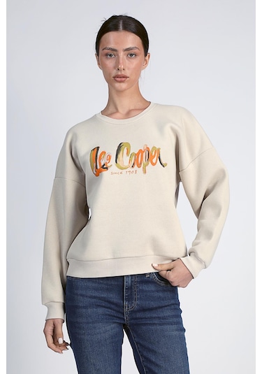Lee Cooper Tila Kadın O Yaka Sweatshirt Taş-20060-taş Taş