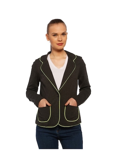 Bulalgiy Kadın Antrasit Blazer Ceket - Bga034965