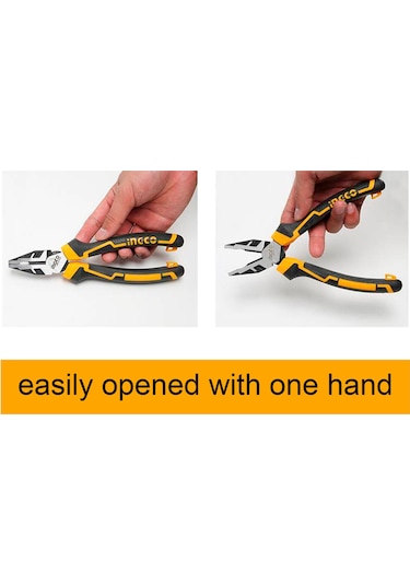 Ingco 3'lü Set Pense, Yan Keski, Kargaburun Pense