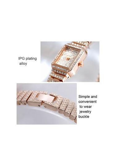 Sones Bınbond N321 Kare Temperament Metal 30m Su Geçirmez Kuvars Saat, Renk: Beyaz