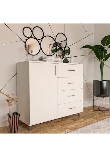 Metal Konsol Mdf Antrasit