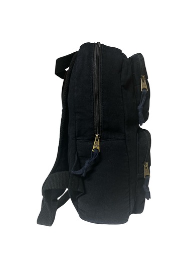 Kaliteli Tek Bölmeli Vintage Disayn Günlük Sırt Gezi Okul Seyahat Çantası Jannie Bag 27 Cm X 40 Cm Siyah