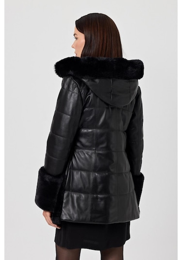 Veria Siyah Deri Mont Siyah