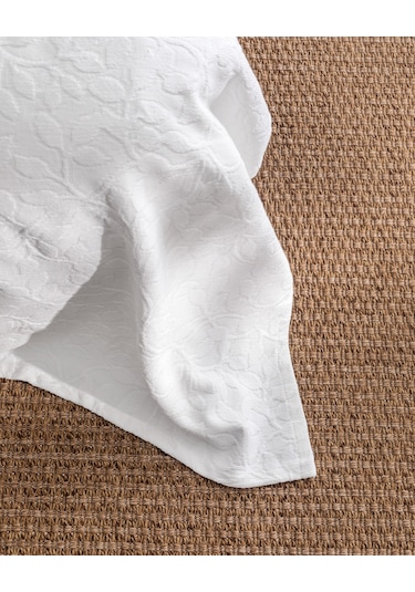 Chantal Tek Kişilik Yatak Örtüsü 8684427016947 Beyaz