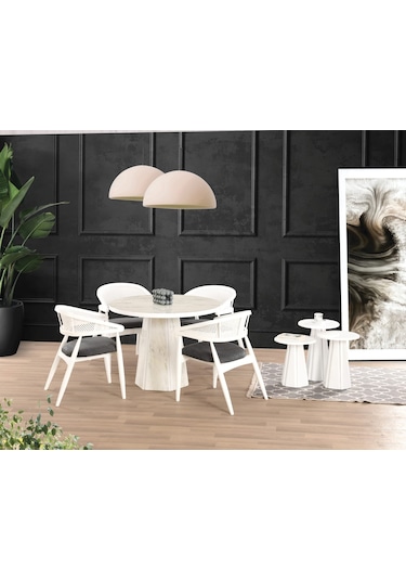 Marmo Higngloss Piramit Ayak 100 100 Pota Sabit Masa Marmo Mermer Beyaz