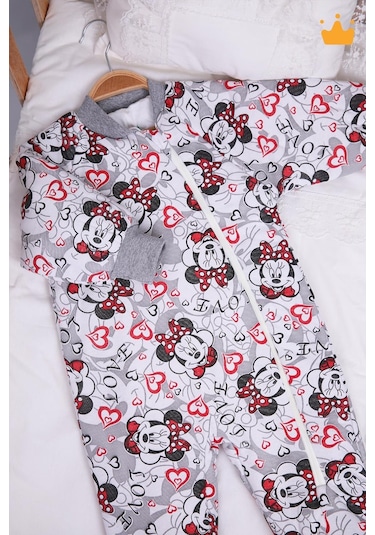 Begisa Elyaf Dolgulu 2.5 Tog Mickey Desen Çocuk Uyku Tulumu Çok Renkli