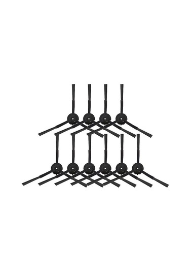 Hfambition Uoni V980 Plus Süpürge İçin Uyumlu 10 Adet Siyah Plastik Yan Fırça Tamiri Parçası