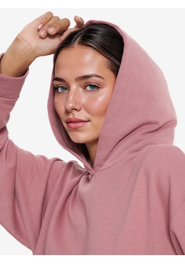 Matrix Sport Kadın Oversize Kapüşonlu Sweatshirt 476011428 Pembe