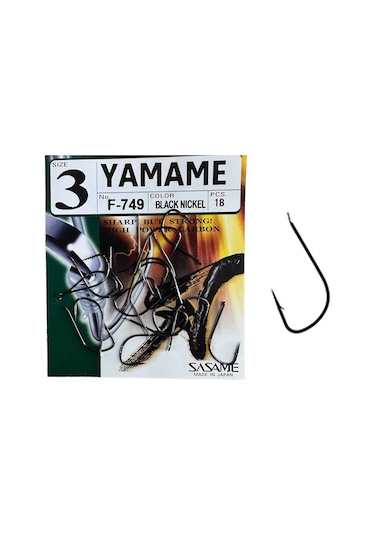 Sasame F-749 No:3 Yamame Serisi Olta İğnesi 18 Adet