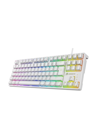 Gamebooster G23w Enigma Tkl Rainbow Aydınlatmalı Red Switch Beyaz Mekanik Gaming Klavye