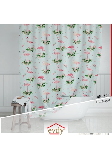 Çamaşır Makinesi Örtüsü Evdy 9888 Flamingo Model Çok Renkli
