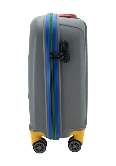 Cap Polo's Polipropilen Küçük Boy Valiz Gri Bej