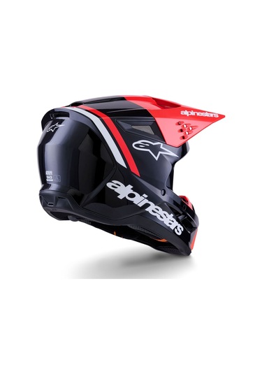 Alpinestars Sm3 Radium Off-Road Cross Kaskı Beyaz - Kırmızı - Siyah