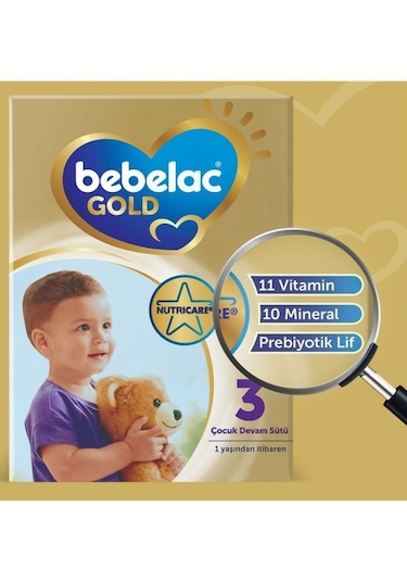 Bebelac Gold 3 Çocuk Devam Sütü 800 G 4 Adet