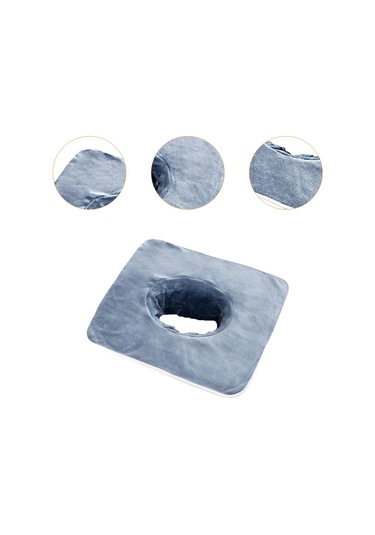 Dolıty Spa Havlusu Yüz Deliği Ile Yıkanabilir Cilt Için Mavi