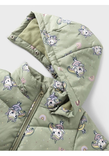 Name It Nmfmay Kız Çocuk Mont Yeşil
