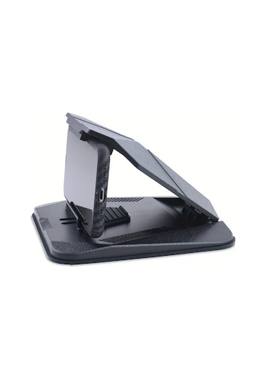 Dashanshop Black- Araç Telefon Tablet Navigasyon Braketi Merkez Konsol Yatay Dikey Ekran Universal Taban Çok Fonksiyonlu Destek Klips