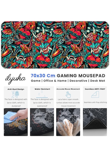 İlyuka Mousepad 70x30cm Büyük Boy Xl Mp357030 Crazy Heart