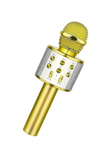 Karaoke Mikrofon Aux Usb Ve Sd Kart Girişli Bluetooth Mikrofon