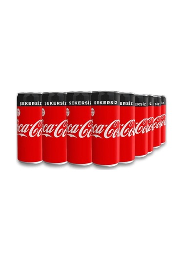 Coca Cola Şekersiz Kutu 24 x 330 ML