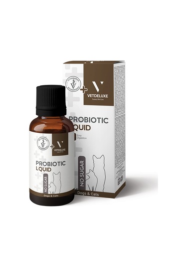 Vetdeluxe Probiotic Kedi Ve Köpekler İçin Sindirim Bağışıklık Güçlendirici 100 ML