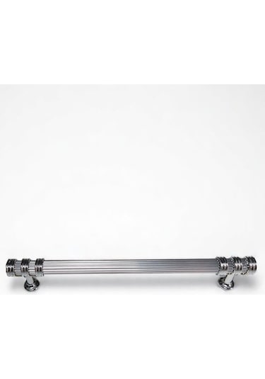 Çizgili Nesli Alüminyum Metal Lüks Modern Mobilya Çekmece Mutfak Dolabı Kulpu Krom 128mm 10 Adet Krom