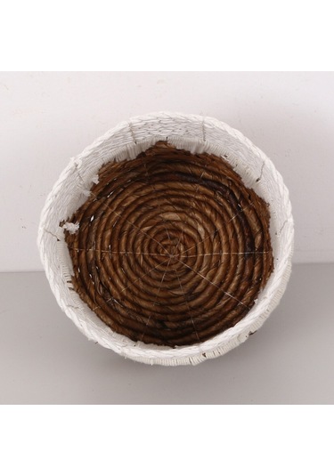 Didim Doğal Abaka 21x19 Cm Saksılık & Saklama Düzenleme Beyaz