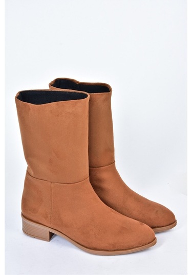 Fox Shoes Taba Süet Düz Taban Günlük Kadın Bot L726597702