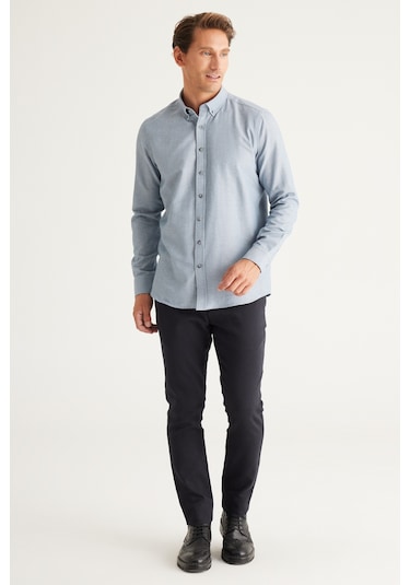 Ac&Co / Altınyıldız Classics Erkek Gömlek (465701823) Gri
