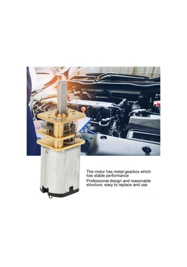 Aubyhe Dc 12v Metal Geri Dönüşlü Motor - Ga12-n20 Modeli, 60/500/1000 Rpm Hız Seçenekleri İle Dayanıklı Metal Dişlialtı