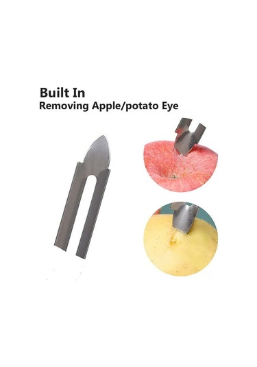 Tenfowee Ev Mutfak İçin Çelik Soğan Patates Kabuklayıcı - Çeşitli Sebzeler Ve Meyveler İçin Kolay Kullanım, Hafif Ve Dayanıklı Diğer