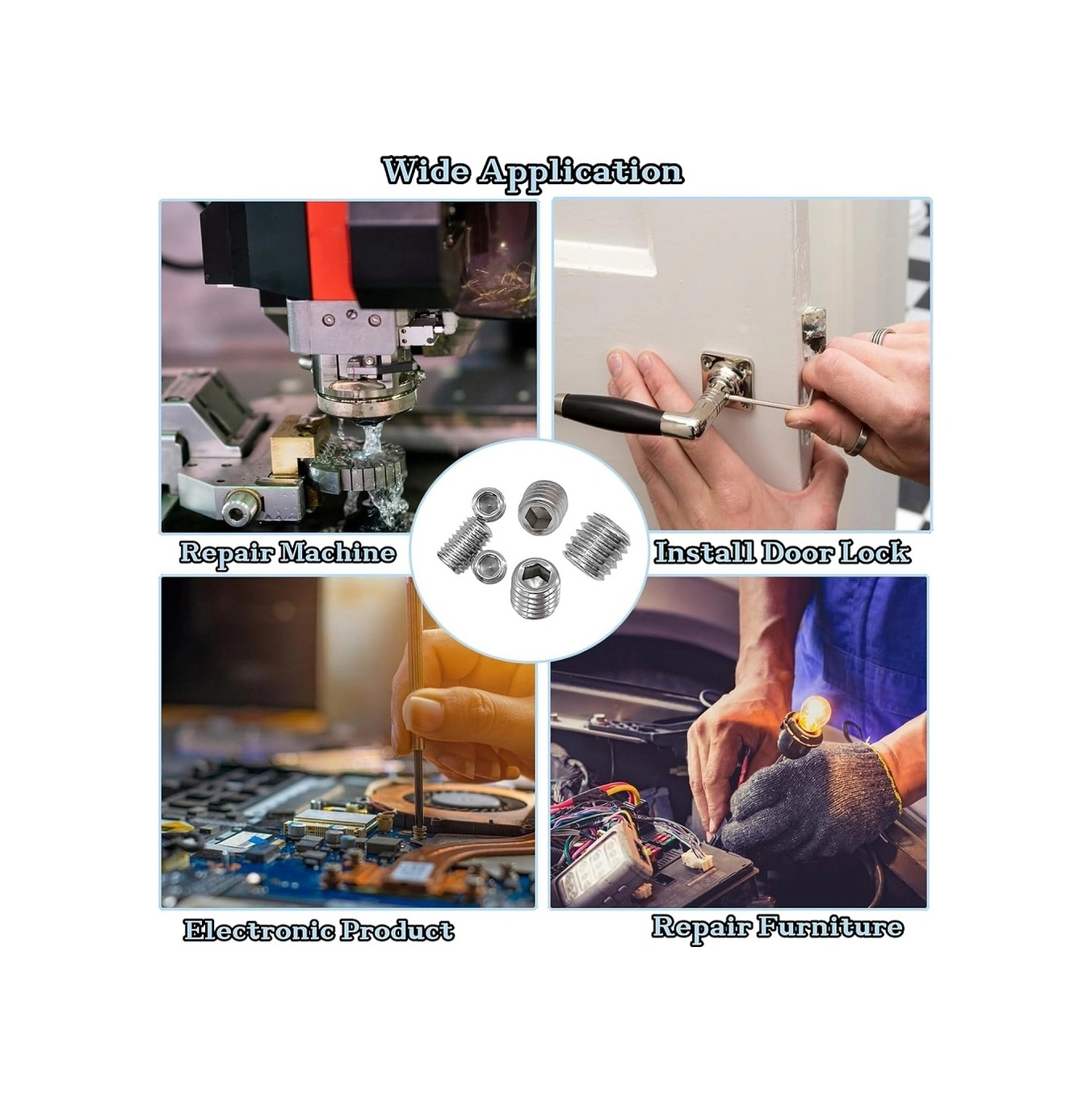 Setskur Civata M10x12 Mm 20 Adet Paslanmaz Çelik İnox Dın 916 A2 Kalite -