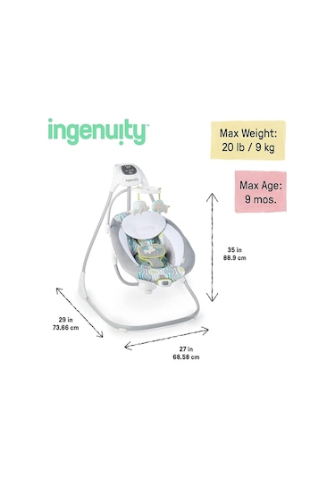 Ingenuity Simple Comfort Everston Dönenceli Salıncak Ve Ev Tipi Ana Kucağı