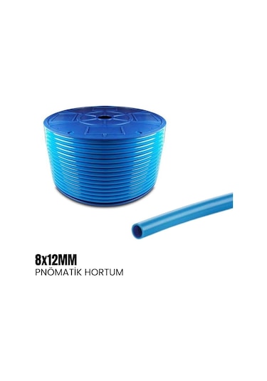 Euroflex Pnömatik Hortum 8x12mm Karavan Su Tesisatı - Mavi-1099