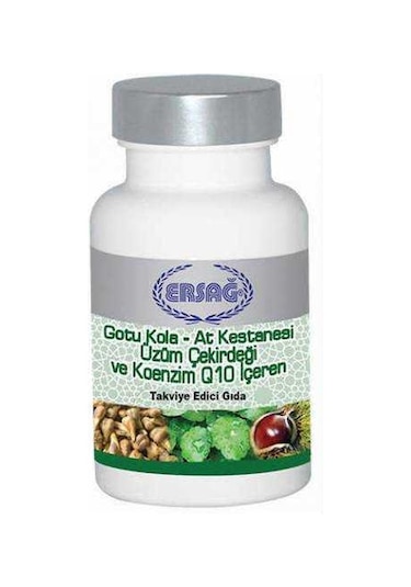 Ersağ Gotu Kola At Kestanesi Üzüm Çekirdeği Koenzim Q10 Gıda T