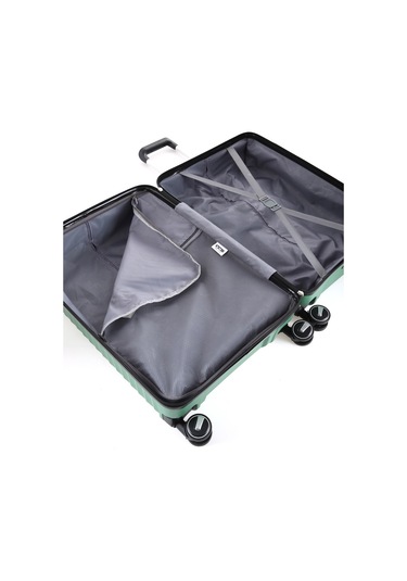 Ultra Dayanıklı 3'lü Set Valiz & Bavul Yeşil-1397 Yeşil