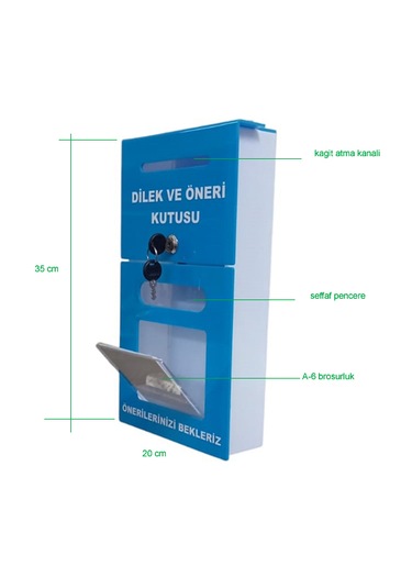 Mavi A-6 Dilek Öneri Kutusu