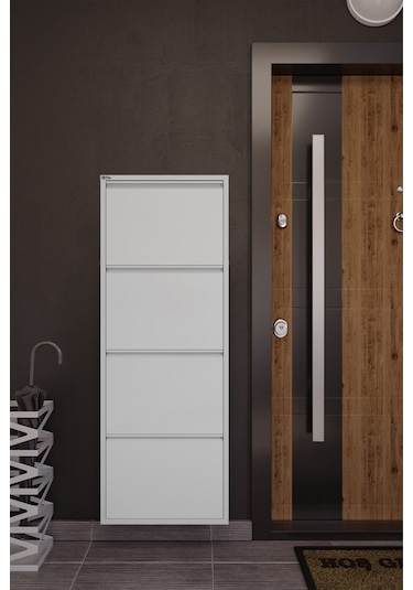 Ceha 4'lü Metal Ayakkabılık - Gri K.AYK-4 /AB7035